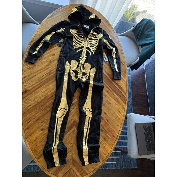 Tipsy Elves Gold Skeleton Costume - Picture 6 of 12